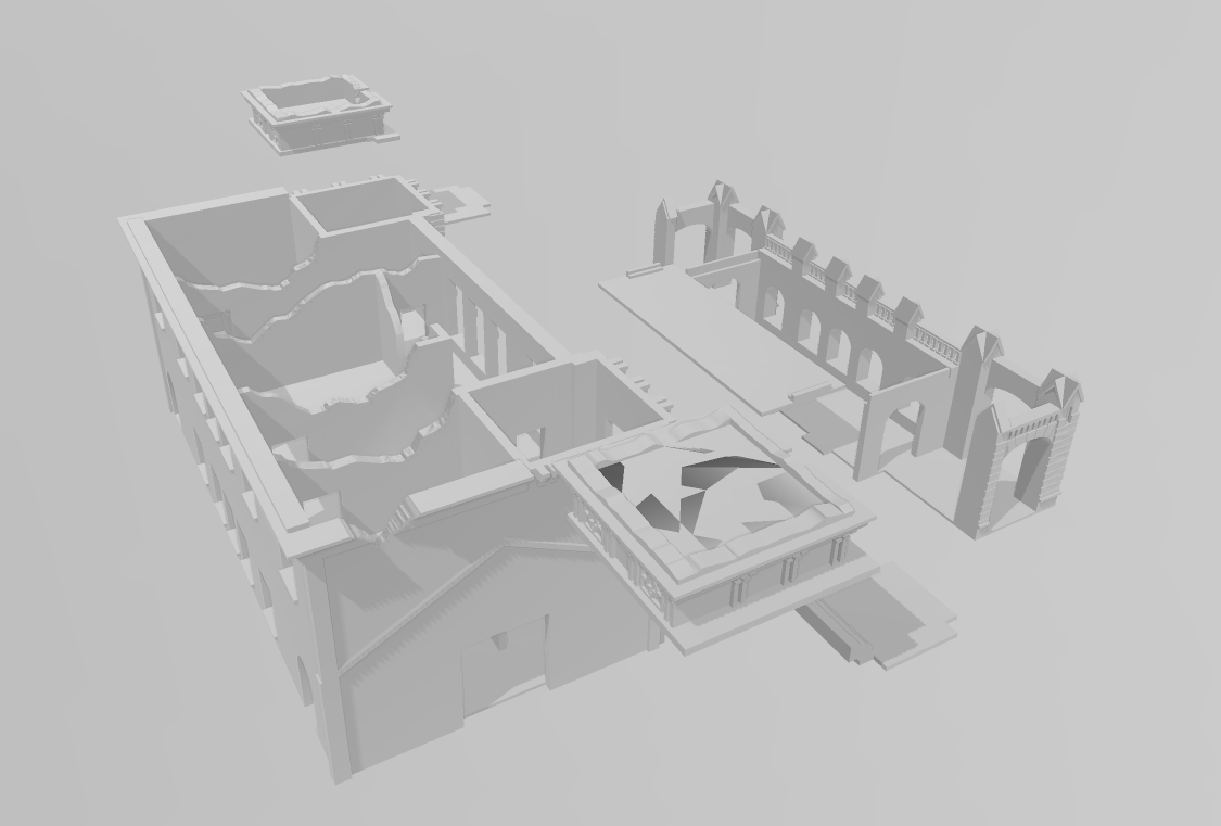 Leningrad Ruins - War Across Europe - Terrain - 28mm - 20mm - 15mm - WOW Buildings