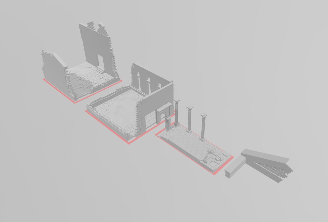 Palais De Justice - War Across Europe - Terrain - 28mm - 20mm - 15mm - WOW Buildings