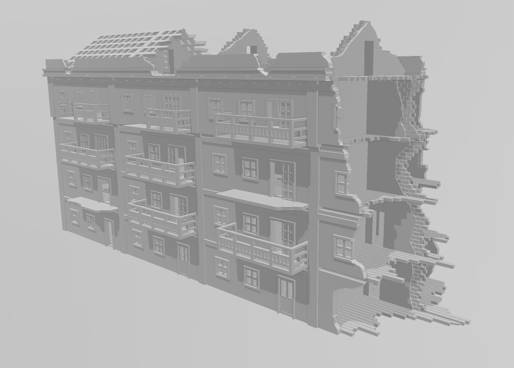 Pavlov's House - War Across Europe - Terrain - 28mm - 20mm - 15mm - WOW Buildings