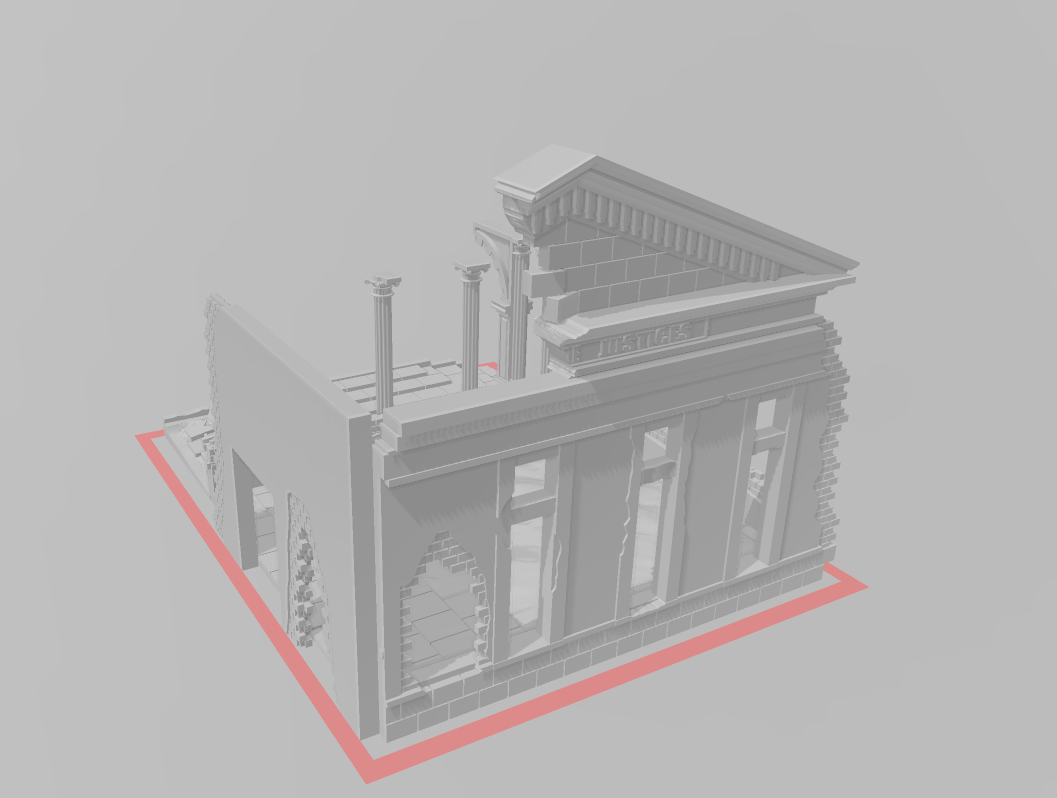 Palace of Justice - War Across Europe - Terrain - 28mm - 20mm - 15mm - WOW Buildings
