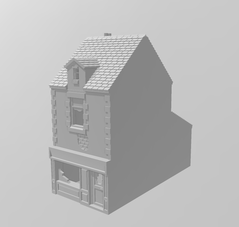 Street Shop - War Across Europe - Terrain - 28mm - 20mm - 15mm - WOW Buildings