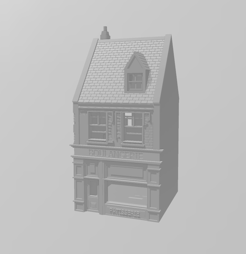Street Shop - War Across Europe - Terrain - 28mm - 20mm - 15mm - WOW Buildings