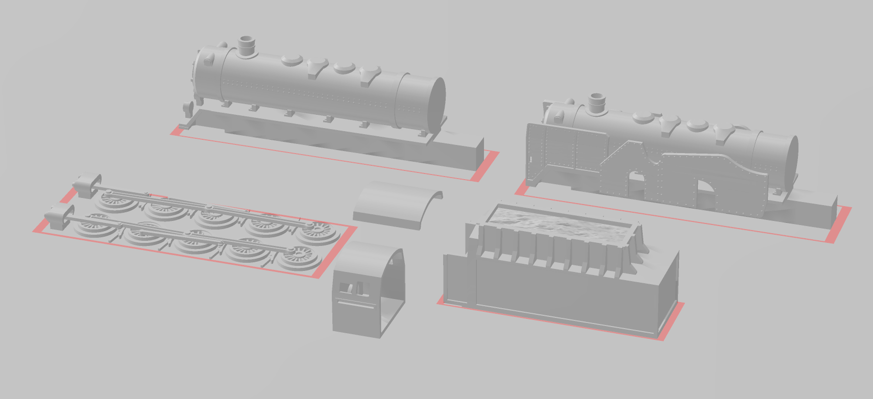 Train - War Across Europe - Terrain - 28mm - 20mm - 15mm - WOW Buildings