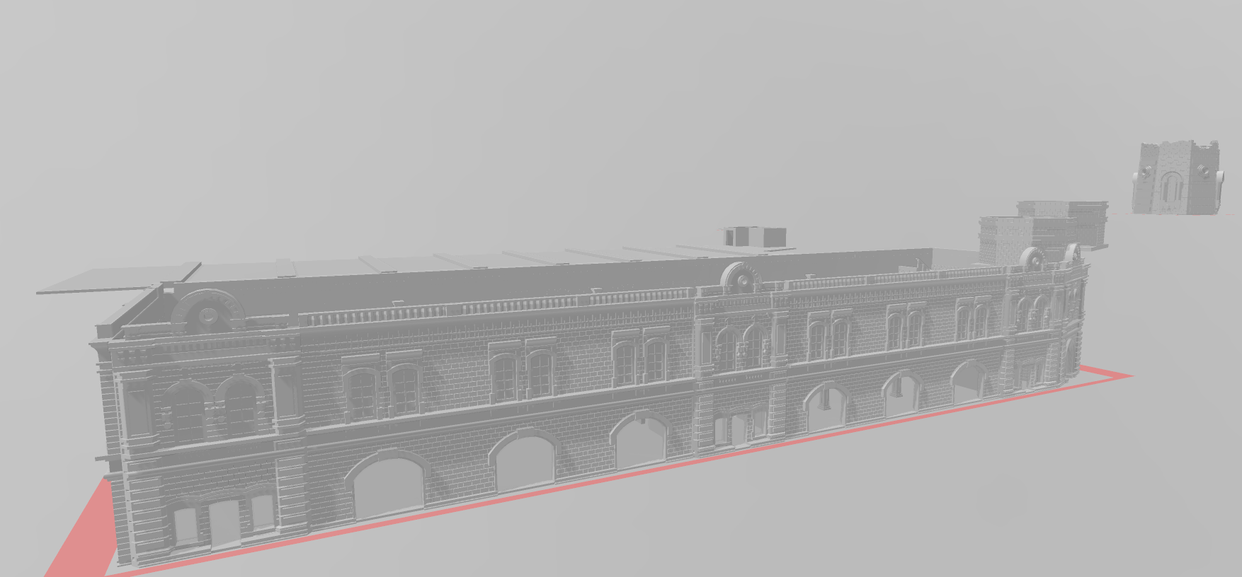 Fire Station - LARGE SET - War Across Europe - Terrain - 28mm - 20mm - 15mm - WOW Buildings