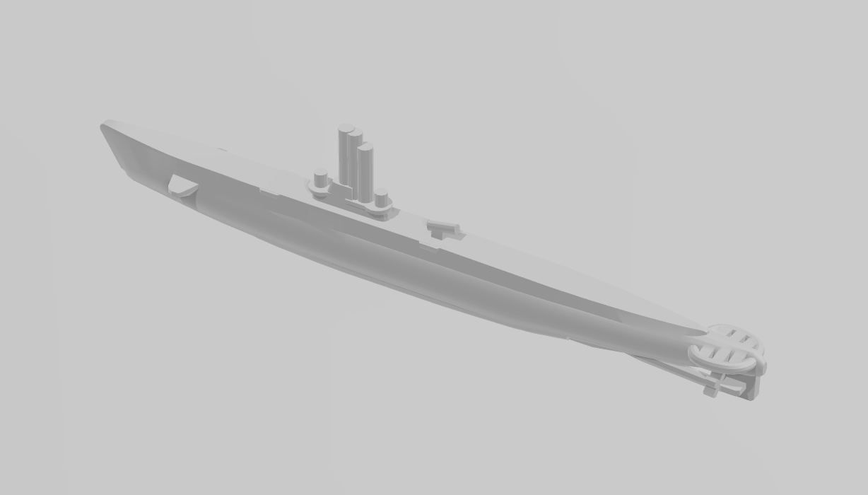 Submarine - Gato 1942 - USN - Wargaming - Axis and Allies - Naval Miniature - Tabletop Games - Warships