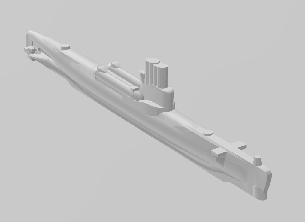 Submarine - Whiskey Class - USSR - Soviet Navy - Wargaming - Axis and Allies - Naval Miniature - Tabletop Games - Warships