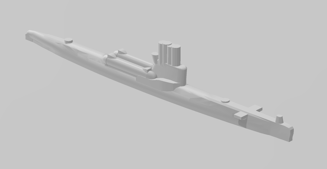 Submarine - Whiskey Class - USSR - Soviet Navy - Wargaming - Axis and Allies - Naval Miniature - Tabletop Games - Warships