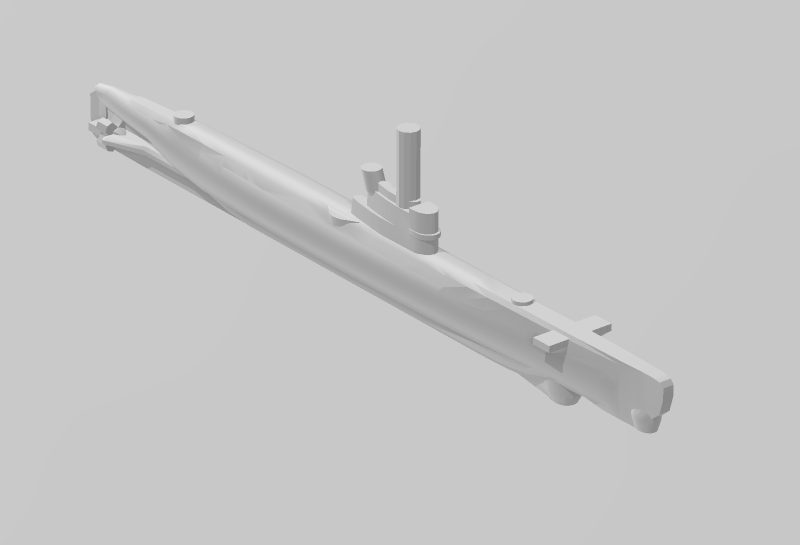 Submarine - Whiskey Class - USSR - Soviet Navy - Wargaming - Axis and Allies - Naval Miniature - Tabletop Games - Warships