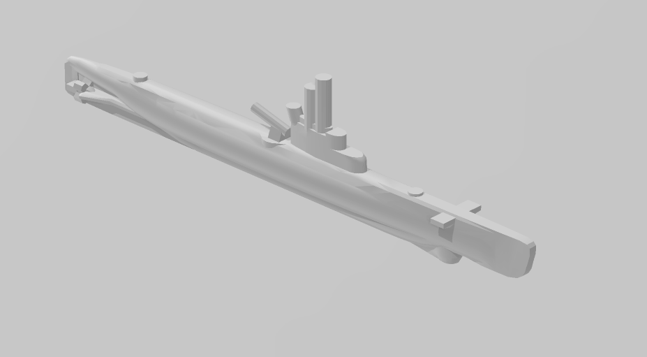 Submarine - Whiskey Class - USSR - Soviet Navy - Wargaming - Axis and Allies - Naval Miniature - Tabletop Games - Warships