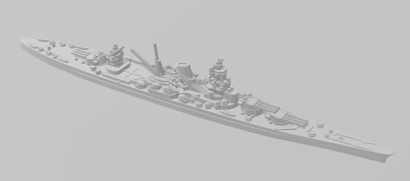 Cruiser - B-65 Class - Tanigawa - IJN Navy - Wargaming - Axis and Allies - Naval Miniature - Warships