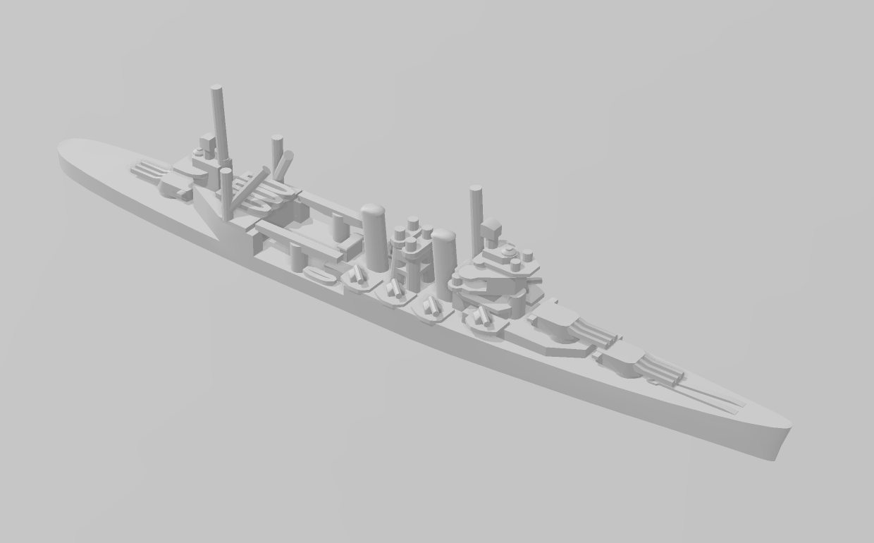 Cruiser - New Orleans 1934 and 1945 - USN - Wargaming - Axis and Allies - Naval Miniature - Tabletop Games - Warships