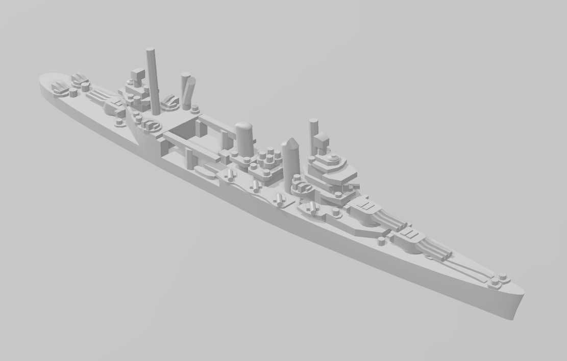 Cruiser - New Orleans 1934 and 1945 - USN - Wargaming - Axis and Allies - Naval Miniature - Tabletop Games - Warships