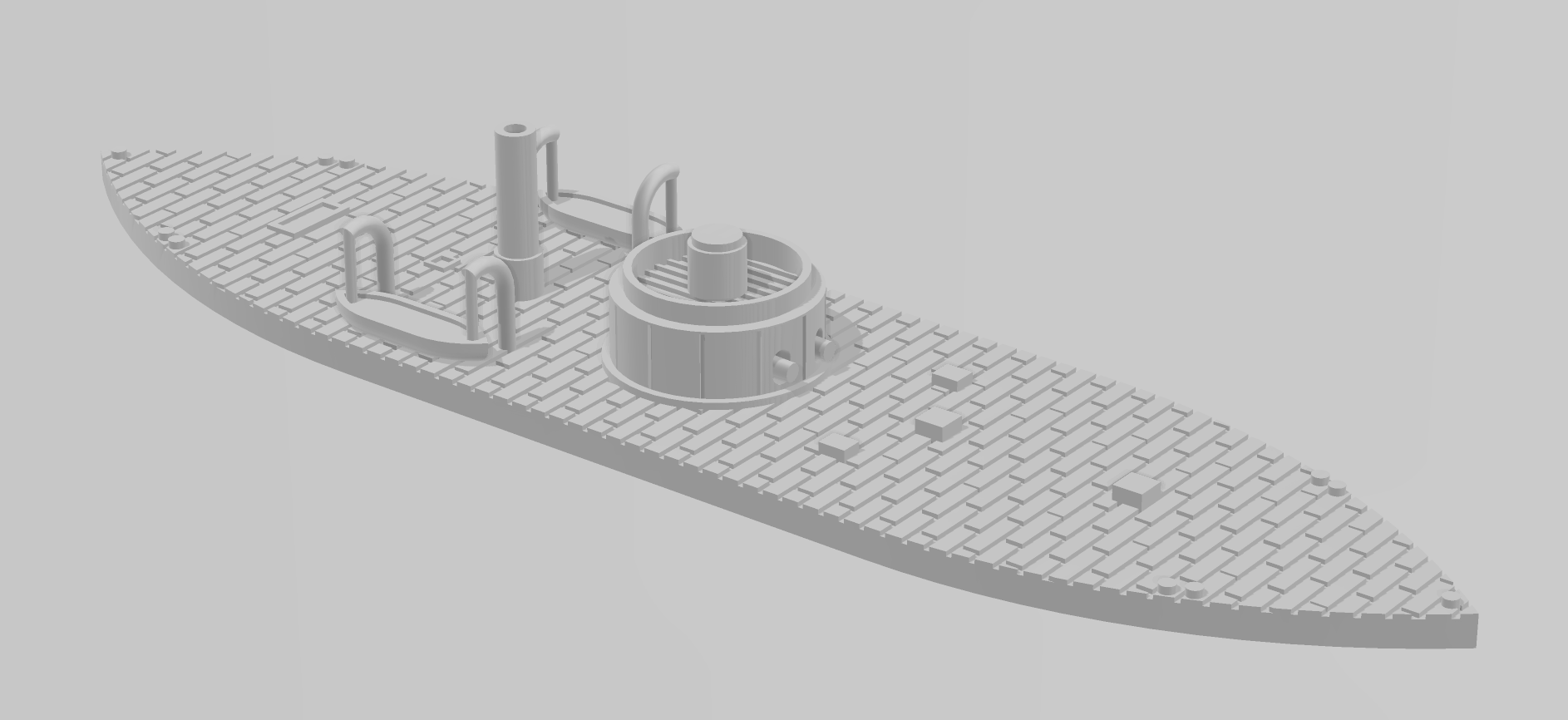 USS Passaic - Union - Ships - Sailboats - Age of Sail - War Game - Wargaming - Tabletop Games - 1/600 Scale