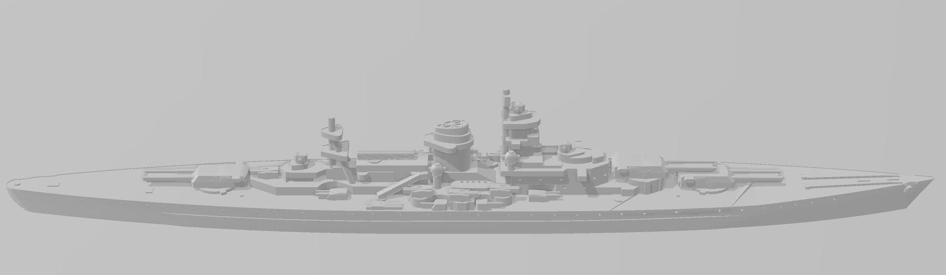 Scharnhorst 15 Inch - German Navy - Wargaming - Axis and Allies - Naval Miniature - Tabletop Games - Warships - C.O.B.