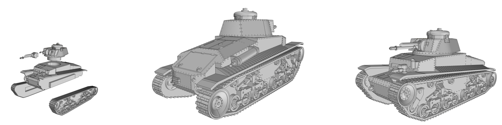 pz-kpfw-35(t) - German Army - 28mm Scale - wargame3d