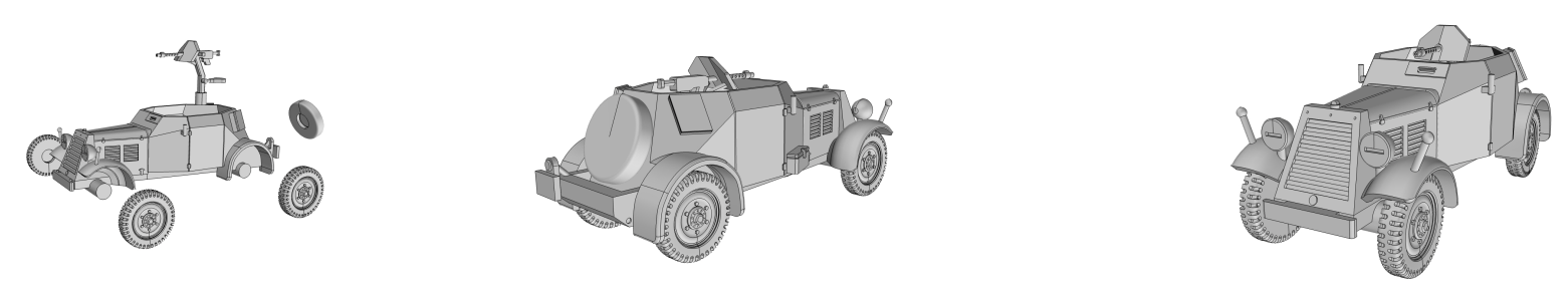 Sd.Kfz 13 - German Army - 28mm Scale - wargame3d