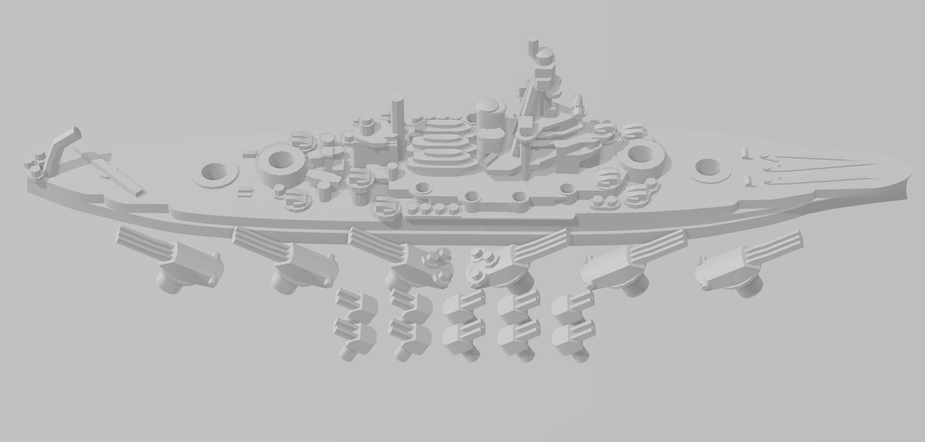Pennsylvania - US Navy - Rotating Turret - Wargaming - Naval Miniature