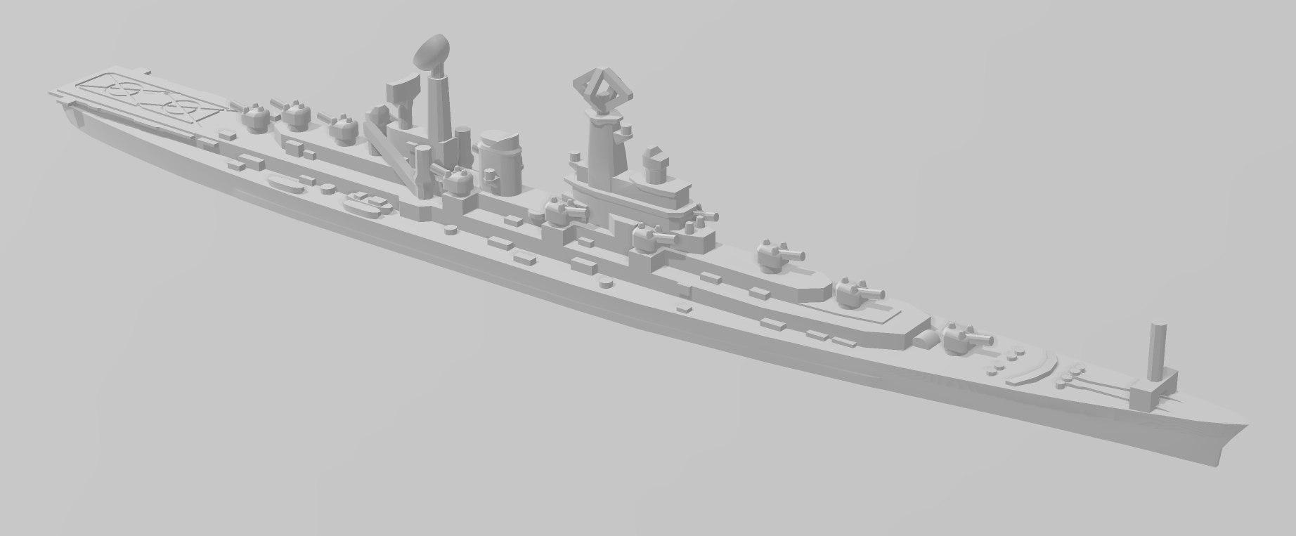 Cruiser - Alaska CCH - What If - USN - Wargaming - Axis and Allies - Naval Miniature - Tabletop Games - Warships