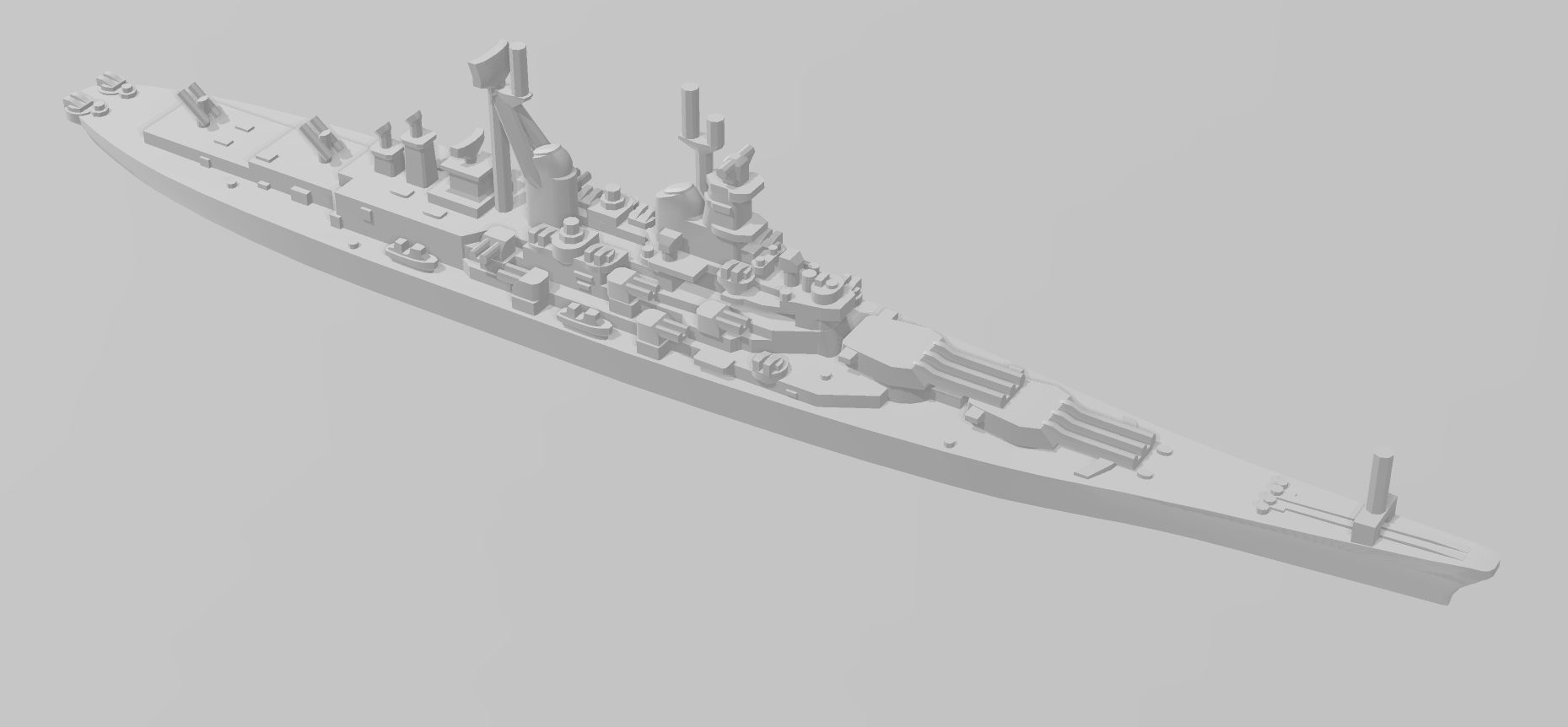 Battleship - Iowa BBG What-If - US Navy - Wargaming - Axis and Allies - Naval Miniature - Tabletop Games - Warships