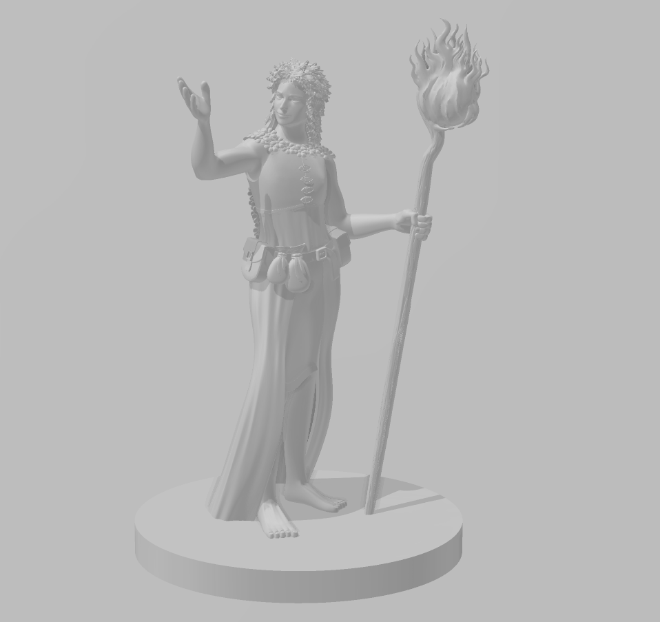 Dryad Female Sorcerer - DND - Pathfinder - Dungeons & Dragons - RPG - Tabletop - mz4250- Miniature-28mm-1"Scale