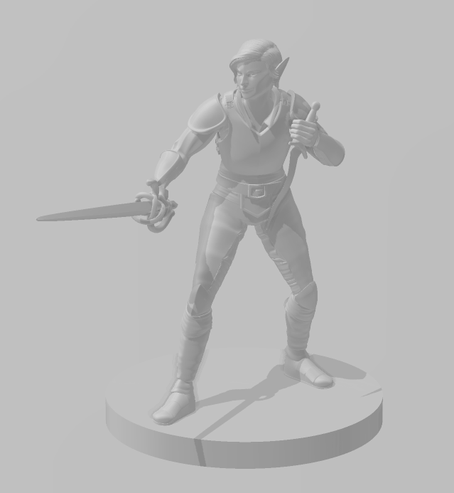 Shadow Fey Elves - DND - Pathfinder - Dungeons & Dragons - RPG - Tabletop - mz4250- Miniature-28mm-1"Scale