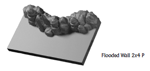 Flooded Caverns Walls 2x4 - 28 mm / 1" - DragonLock - DND - Pathfinder - RPG - Dungeon & Dragons - Terrain - Fat Dragon Games