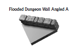 Flooded Dungeon Angled Walls - 28 mm / 1" - DragonLock - DND - Pathfinder - RPG - Dungeon & Dragons - Terrain - Fat Dragon Games
