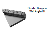 Flooded Dungeon Angled Walls - 28 mm / 1" - DragonLock - DND - Pathfinder - RPG - Dungeon & Dragons - Terrain - Fat Dragon Games