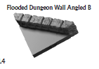 Flooded Dungeon Angled Walls - 28 mm / 1" - DragonLock - DND - Pathfinder - RPG - Dungeon & Dragons - Terrain - Fat Dragon Games