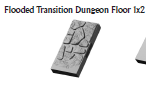 Flooded Transitional Floors - 28 mm / 1" - DragonLock - DND - Pathfinder - RPG - Dungeon & Dragons - Terrain - Fat Dragon Games