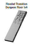 Flooded Transitional Floors - 28 mm / 1" - DragonLock - DND - Pathfinder - RPG - Dungeon & Dragons - Terrain - Fat Dragon Games