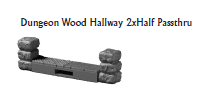 Dungeon Wood Hallways 2in - 28 mm / 1" - DragonLock - DND - Pathfinder - RPG - Dungeon & Dragons - Terrain - Fat Dragon Games