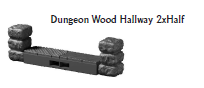 Dungeon Wood Hallways 2in - 28 mm / 1" - DragonLock - DND - Pathfinder - RPG - Dungeon & Dragons - Terrain - Fat Dragon Games