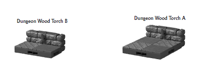 Dungeon Wood Wall Straights - 28 mm / 1" - DragonLock - DND - Pathfinder - RPG - Dungeon & Dragons - Terrain - Fat Dragon Games