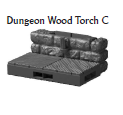 Dungeon Wood Wall Straights - 28 mm / 1" - DragonLock - DND - Pathfinder - RPG - Dungeon & Dragons - Terrain - Fat Dragon Games