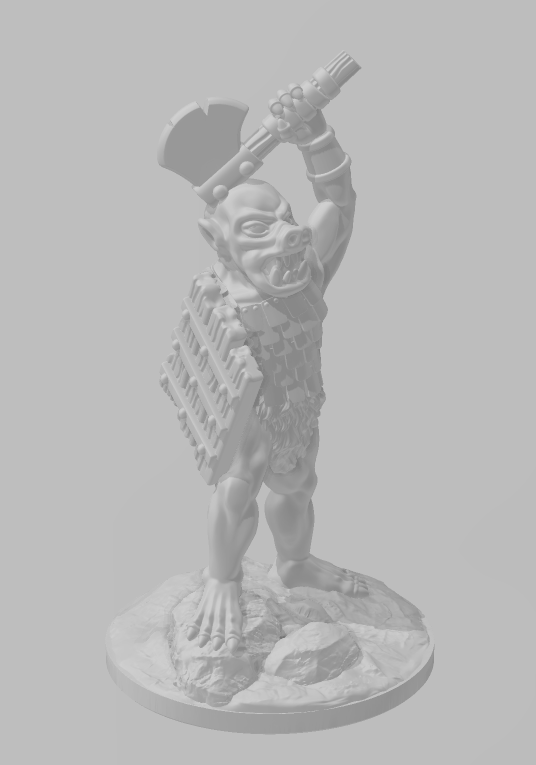 Ork Warriors - 28 mm / 1" - DragonLock - DND - Pathfinder - RPG - Dungeon & Dragons - Terrain - Fat Dragon Games