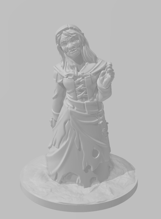 Zombies - 28 mm / 1" - DragonLock - DND - Pathfinder - RPG - Dungeon & Dragons - Terrain - Fat Dragon Games