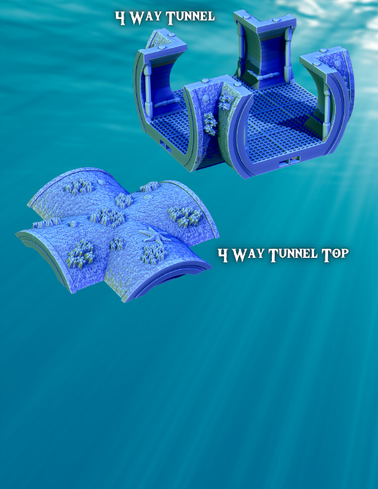 Sea-Lab Sections Part 1 - Pathfinder - Dungeons & Dragons - RPG - Tabletop-Terrain - 28 mm / 1"- Aether Studios