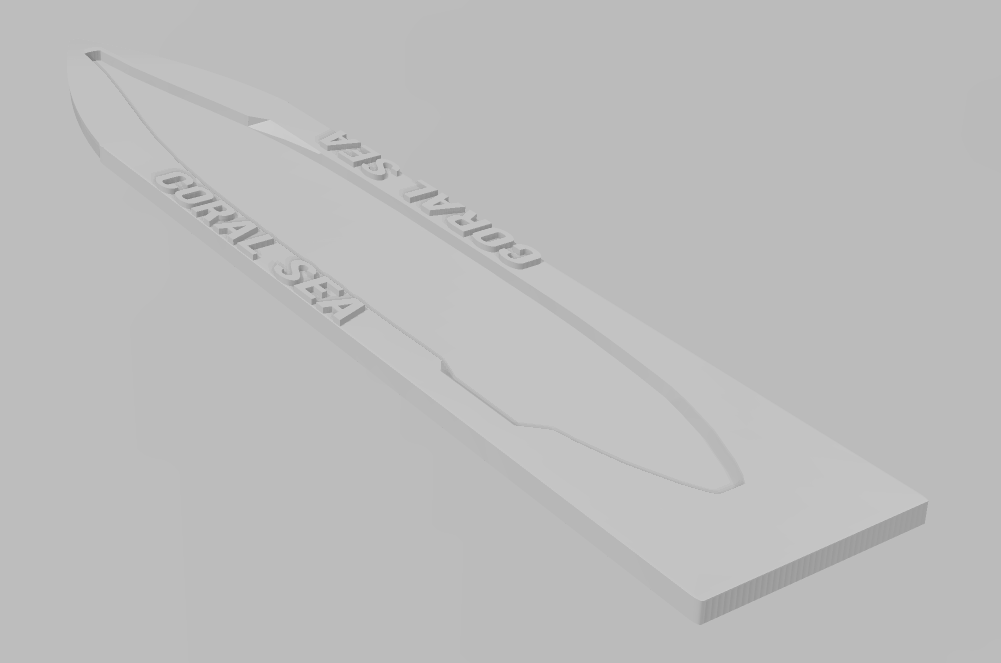 Midway Class Post War - Ship Bases - Naval Miniature Bases