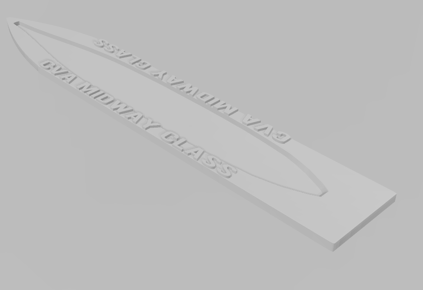 Midway Class - Ship Bases - Naval Miniature Bases