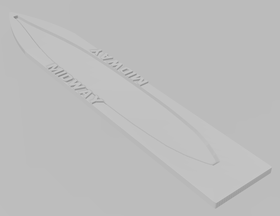 Midway Class - Ship Bases - Naval Miniature Bases