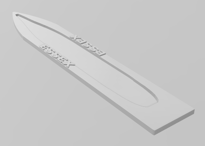 Essex Class Part 1 - Ship Bases - Naval Miniature Bases