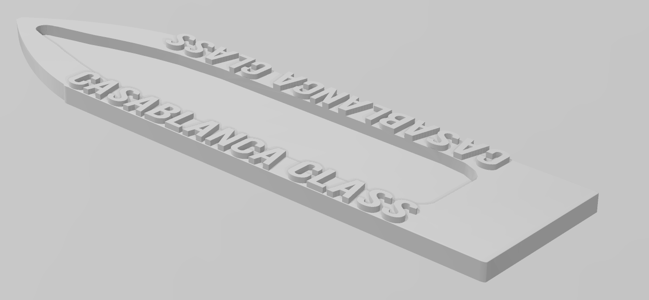 Casablanca Class Lot 1 - Ship Bases - Naval Miniature Bases