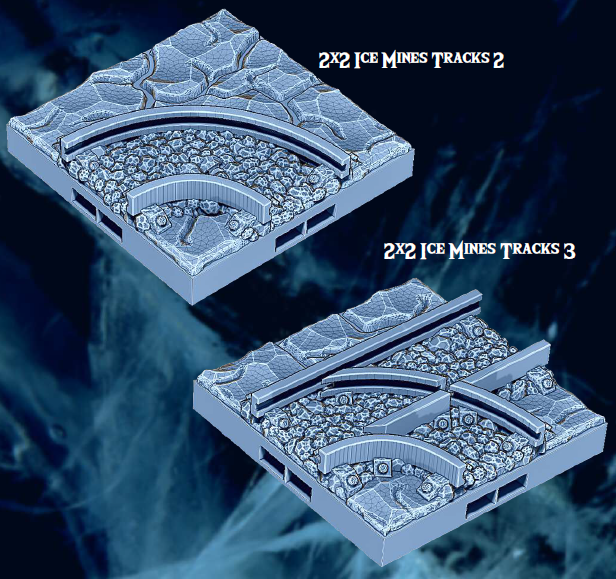 Ice Cavern Mines Part 2 - Pathfinder - Dungeons & Dragons - RPG - Tabletop-Terrain - 28 mm / 1"- Aether Studios