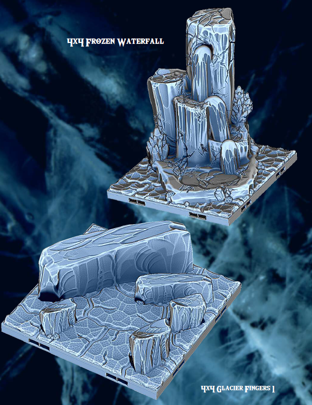 Ice Cavern Mines Part 2 - Pathfinder - Dungeons & Dragons - RPG - Tabletop-Terrain - 28 mm / 1"- Aether Studios