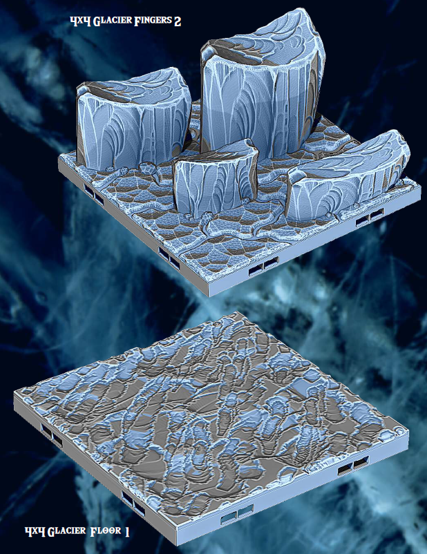 Ice Cavern Mines Part 2 - Pathfinder - Dungeons & Dragons - RPG - Tabletop-Terrain - 28 mm / 1"- Aether Studios