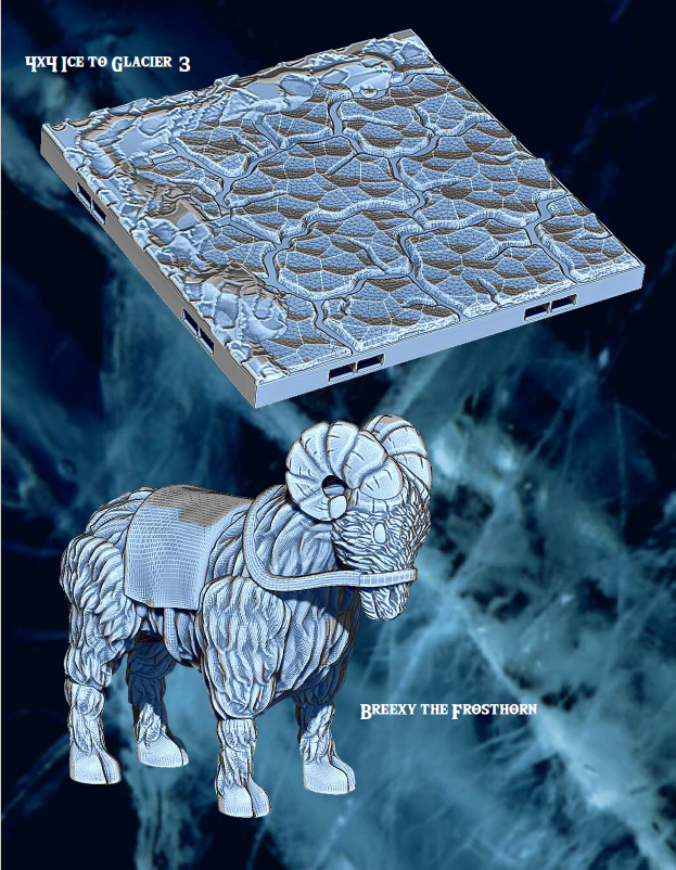 Ice Cavern Mines Part 2 - Pathfinder - Dungeons & Dragons - RPG - Tabletop-Terrain - 28 mm / 1"- Aether Studios