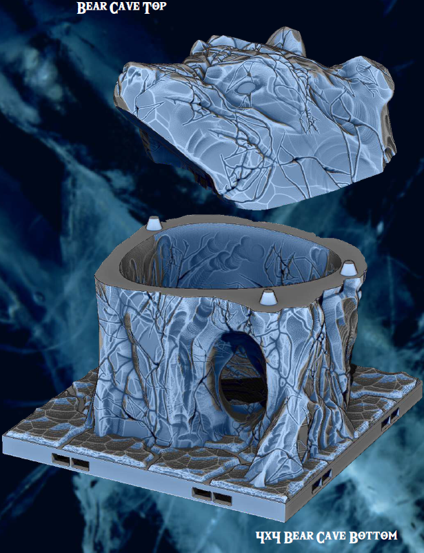 Polar BearBarians - Pathfinder - Dungeons & Dragons - RPG - Tabletop-Terrain - 28 mm / 1"- Aether Studios