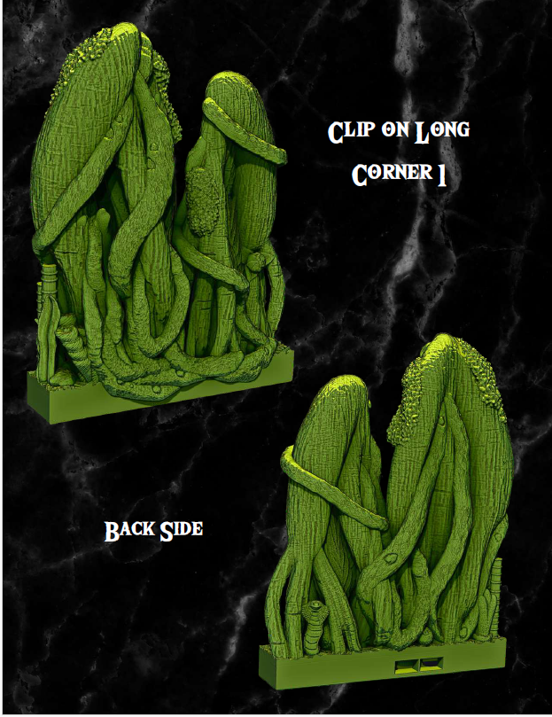 Clip on Banyan Jungles - Pathfinder - Dungeons & Dragons - RPG - Tabletop-Terrain - 28 mm / 1"- Aether Studios