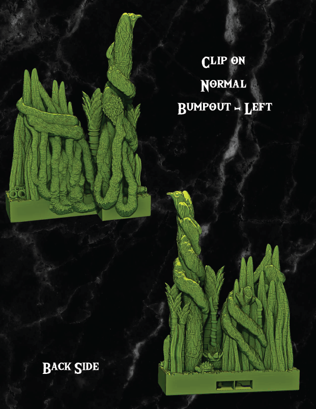 Clip on Banyan Jungles - Pathfinder - Dungeons & Dragons - RPG - Tabletop-Terrain - 28 mm / 1"- Aether Studios
